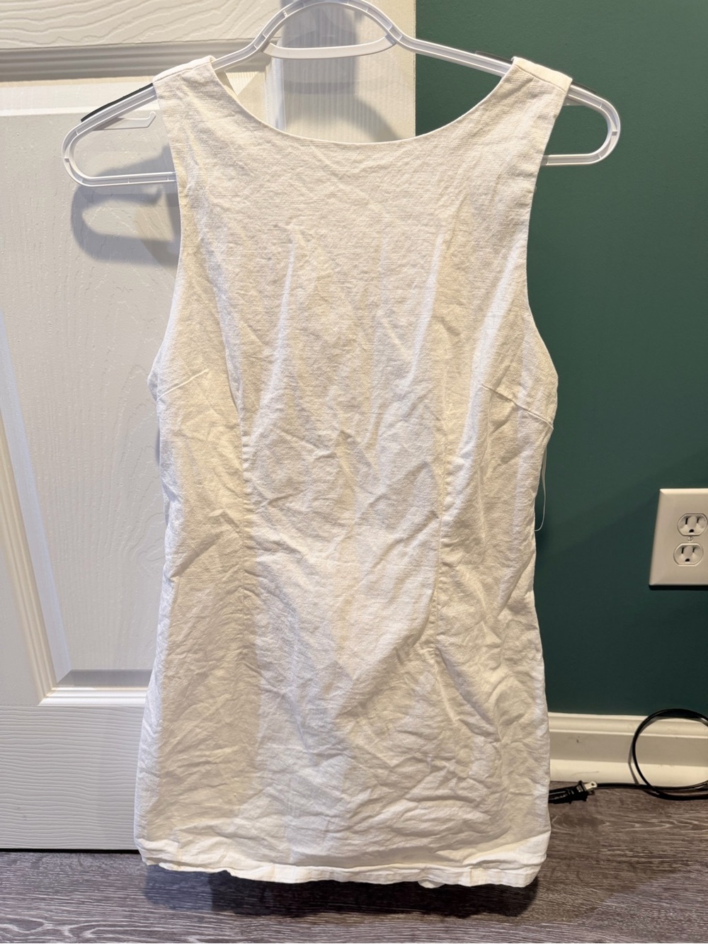 MOD on Trend Women's White Sleeveless Tank dress— built in shorts